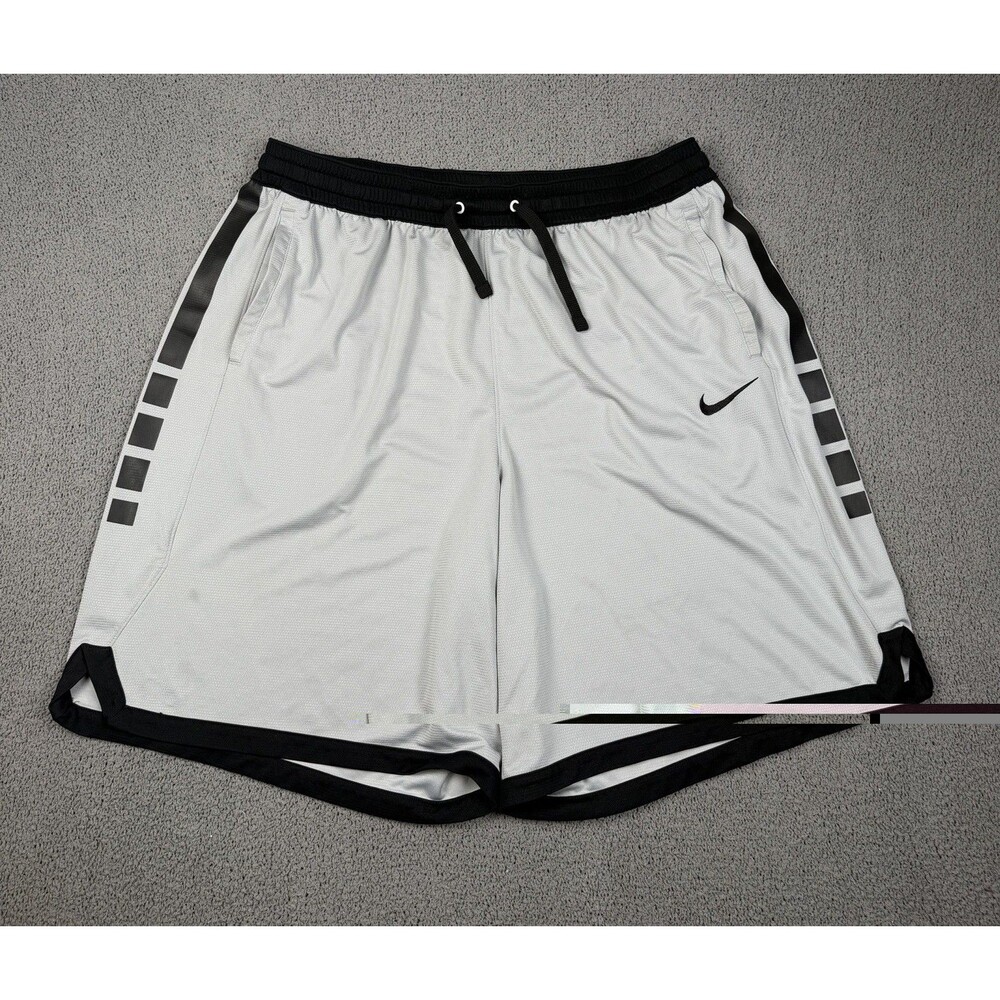 Nike Elite Shorts Mens 4XL Gray Dri-FIT Basketball Gym Basketball CZ2446